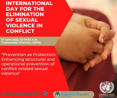 International Day For The Elimination Of Sexual Violence In Conflict United Nations