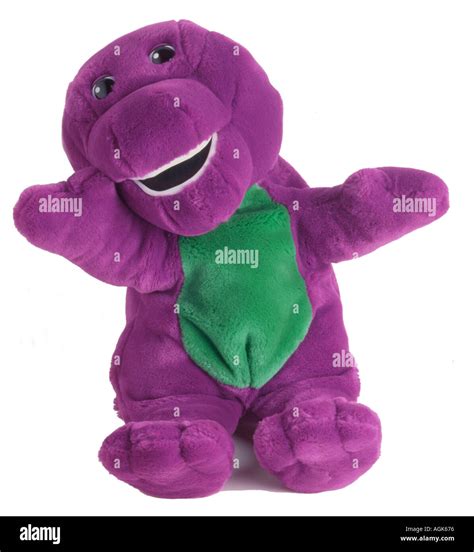 Purple Dinosaur Barney Toy Stock Photo Alamy
