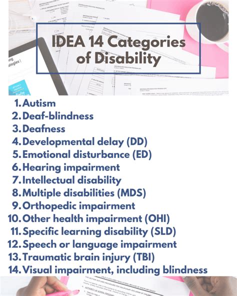 What Are The 14 Idea Disability Categories Does It Matter Which Box Is