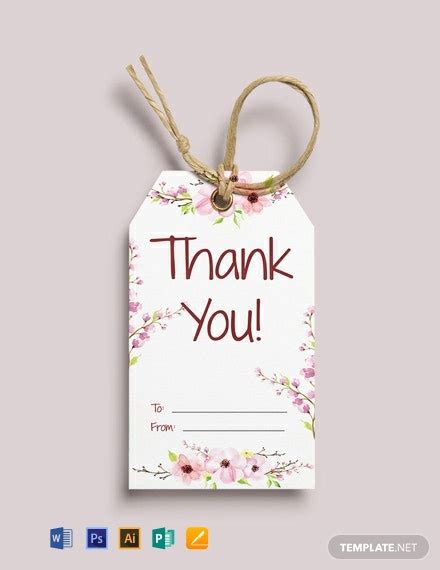 ✓ free for commercial use ✓ high quality images. FREE Thank You Gift Tag Template - Word (DOC) | PSD ...