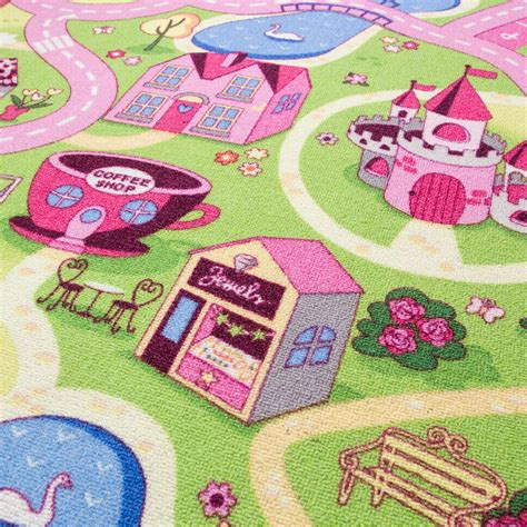 Girls Kids Fairytale Castle Dollhouse Bedroom Rugs Mats Ebay