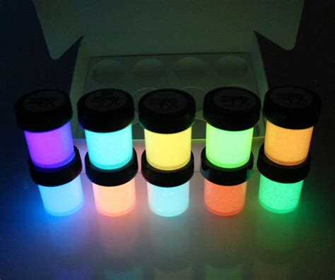 10 Pcs Glow In The Dark Paint Best Acrylic Phosphorescent Long Lasting Kupitii