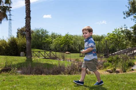 Child Boy Walking In Park Stock Image Image Of Person 57984627