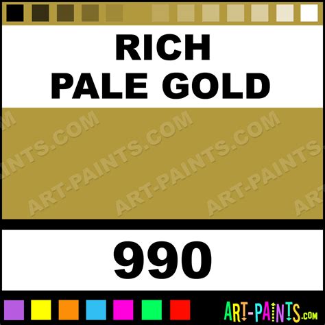 Rich Pale Gold Studio Bronze Metal Paints And Metallic Paints 990