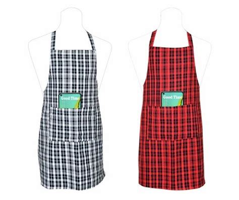 Checked Waterproof Cotton Kitchen Apron Size Large At Rs 118 In Karur