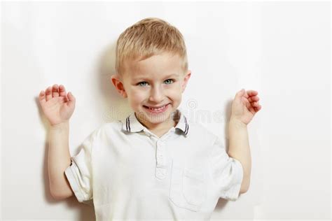 Happy Kid Boy Looking Straight To Camera Stock Image Image Of Face