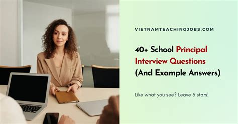 40 School Principal Interview Questions And Example Answers