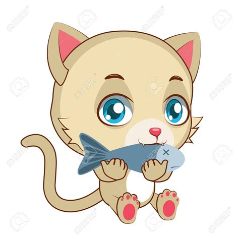 Line icon isolated on white background. clipart cat eating 20 free Cliparts | Download images on ...