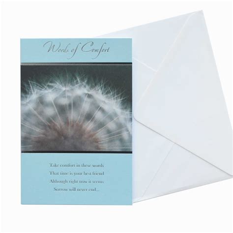 Sympathy Card Words Of Comfort Garlanna Greeting Cards