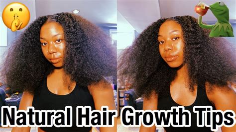 How To Grow Your Natural Hair Tips For Natural Hair Growth Youtube
