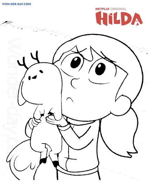 Hilda Coloring Pages - Printable coloring pages | WONDER DAY — Coloring