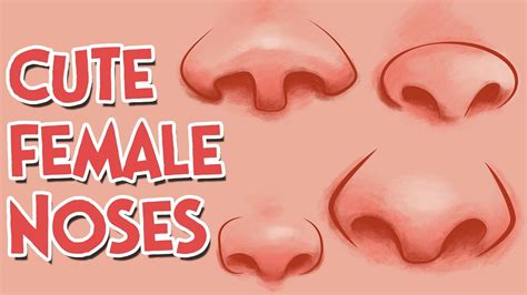 How To Draw Cute Girl Cartoon Noses Nose Drawing Cartoon Noses