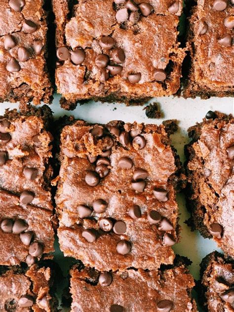 Gingerbread Chocolate Chip Brownies Melissa S Healthy Kitchen
