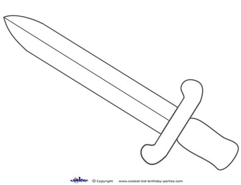 Sword Coloring Pages Learny Kids
