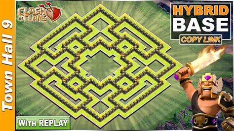 New BEST TH9 Base With Replay 2020 Town Hall 9 TH9 Hybrid Base
