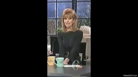 A Babe Kathie Lee Gifford Squeezing Her Tits Together On Make A GIF