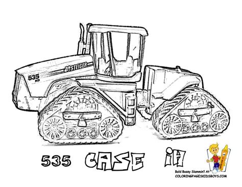 Truck with pumpkins coloring page on the white background. Print Out This Free Tractor Coloring Page! Case Stieger ...