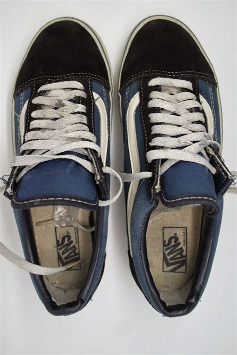 Theothersideofthepillow Vintage Vans Navy Suede Canvas 90s Skate