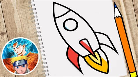 CÓmo Dibujar Un Cohete Espacial FÁcil Paso A Paso Youtube