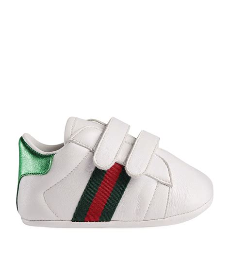 Gucci Kids White Leather Ace Sneakers Harrods Uk
