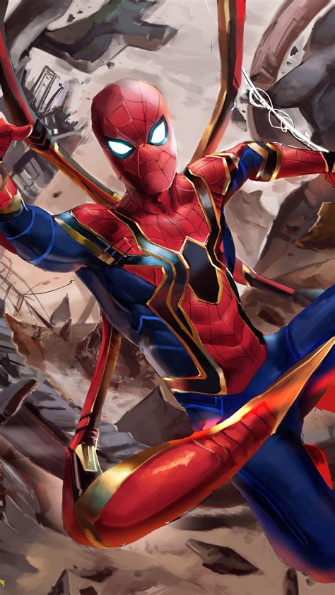 2160x3840 Iron Spider Suit In Avengers Infinity War Sony Xperia Xxzz5