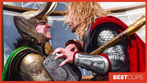 Thor Vs Loki Fight Scene The Avengers 2012 Movie Clip 4k Youtube