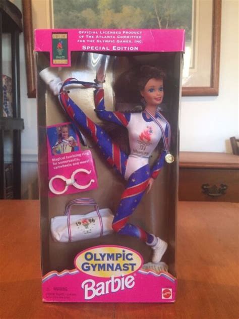 Barbie 1996 Atlanta Summer Olympic Gymnast Doll Nib Mattel Special