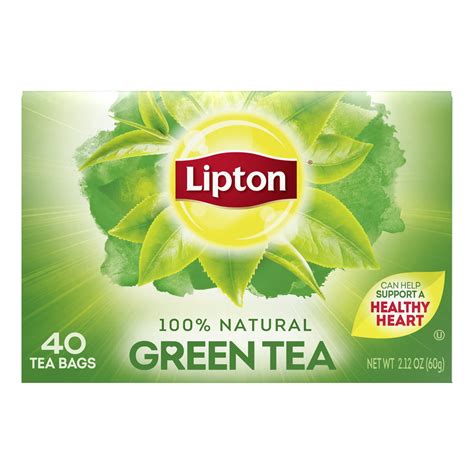 Lipton Tea Bags Green Tea 212 Oz 40 Count