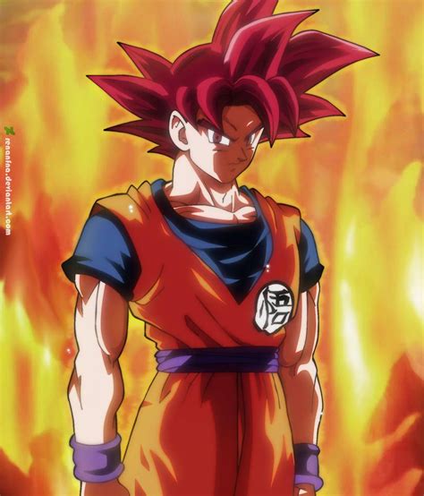 Goku Ssj God By Renanfna Anime Dragon Ball Super Dragon Ball Dragon