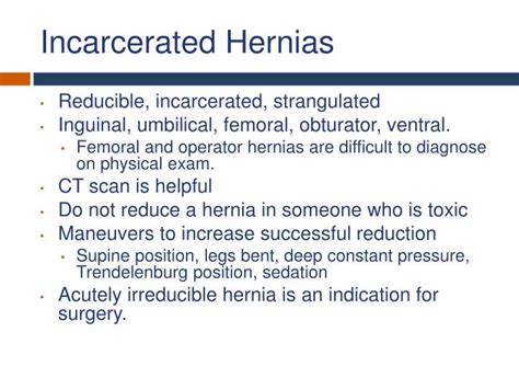 O O P S Obstruction Consider An Incarcerated Hernia Acute General Hot
