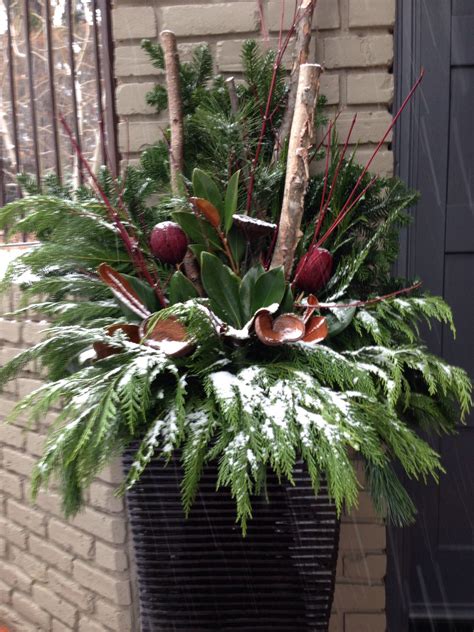 2030 Outdoor Winter Planter Arrangements