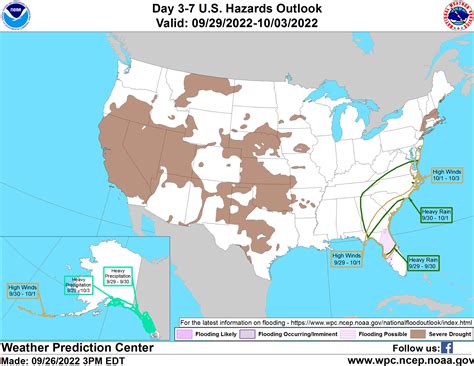 NWS Weather Prediction Center on Twitter: "An updated Day 3-7 Hazards