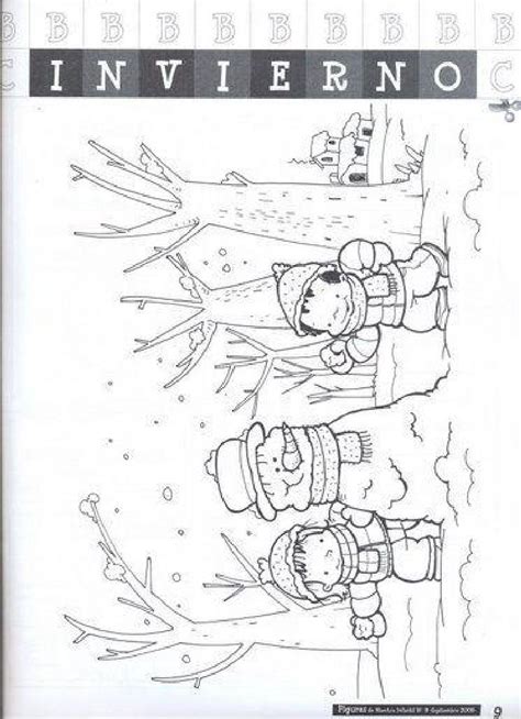 Invierno Coloring Pages Drawings Pencil Drawings