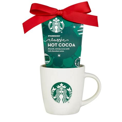 Starbucks Classic Hot Chocolate Cocoa T Set Includes Ceramic Mug