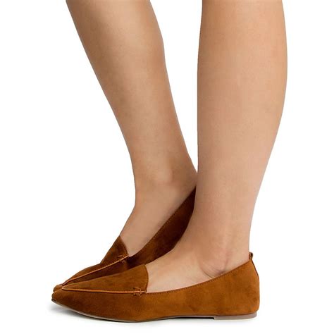 Chase And Chloe Kerry 1 Flats Kerry 1 Tan Suede Shiekh