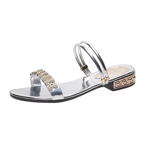 Cheap Akexiya Summer Women Sandals Bling Pumps Shoes Comfort Ladies Woman Gold Silver High Heels