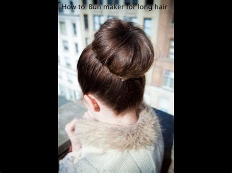 Got a baby who loves pulling on your long hair? How to: Donut bun for long hair ♡ - YouTube