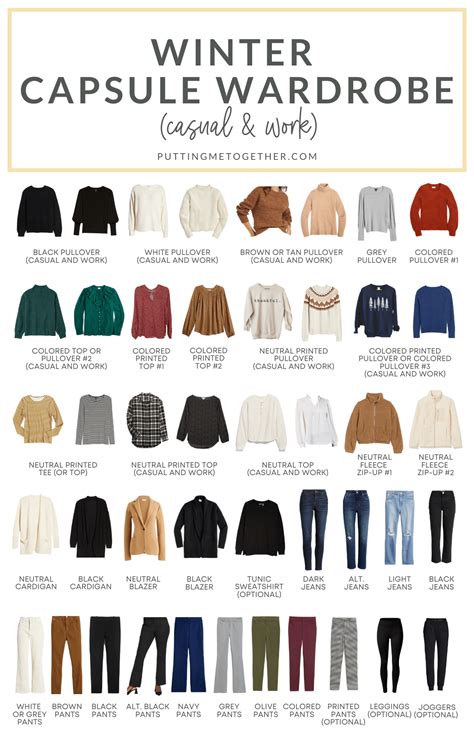 Winter Capsule Wardrobe For Casual And Work