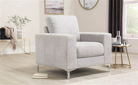 Upholstery cover available in leather. Baltimore Dove Grey Plush Fabric Armchair in 2021 ...