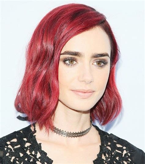 Lily Collins Makes One Gorgeous Redhead Fall Hair Colors Red Hair