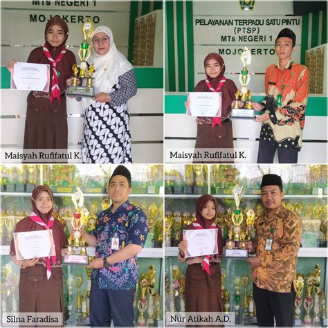 Mtsn Mojokerto Borong Empat Piala Dalam Lomba Kaligrafi Menggambar