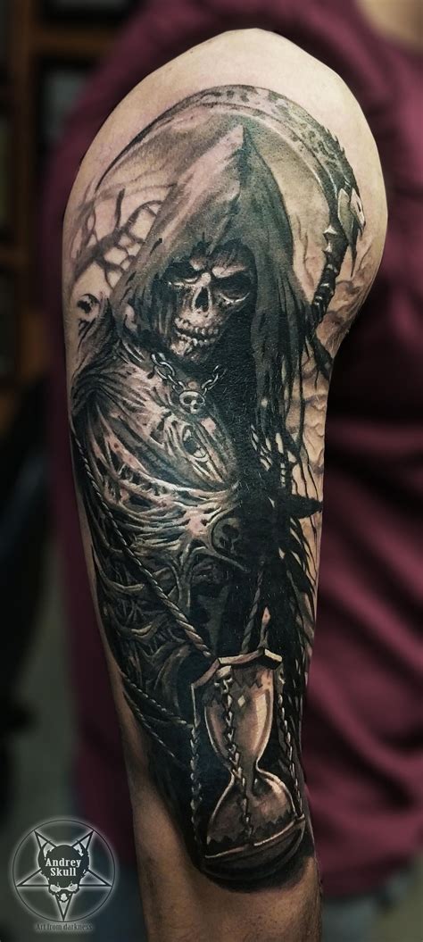 grim reaper by AndreySkull on DeviantArt Evil Skull Tattoo, Evil