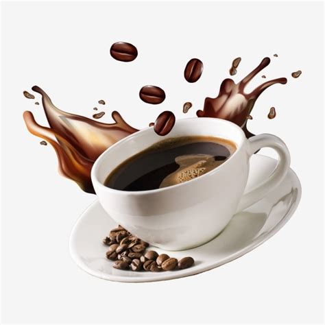 To us, the world of coffee is more complex than just a. Flying Cup Of Coffee With Splash And Coffee Beans Png ...