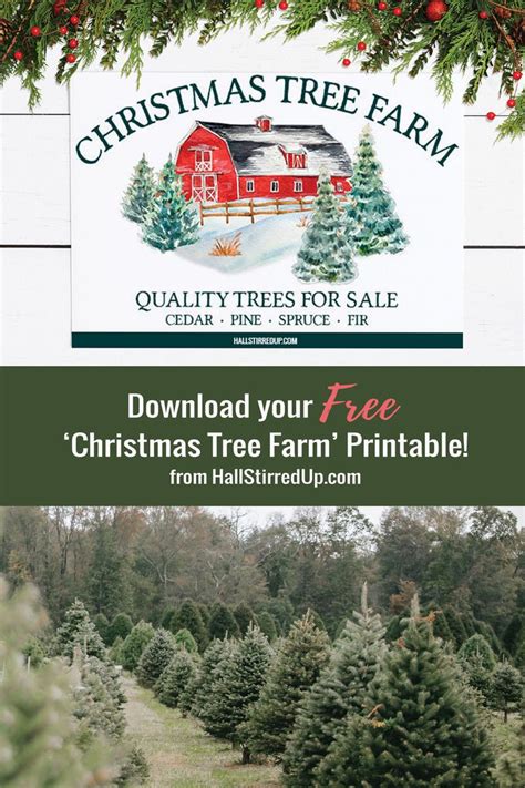 Celebrate The Holidays With A Free Christmas Tree Farm Printable