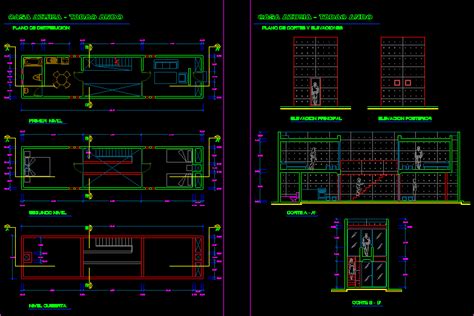 Azuma House - Tadao Ando DWG Section for AutoCAD • Designs CAD