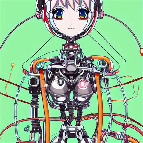 Anime Manga Robot Anime Girl Cyborg Girl Exposed Stable Diffusion