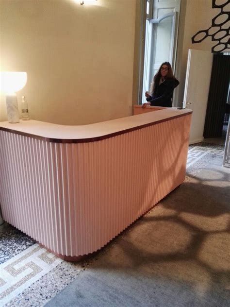 Pink Reception Desk Round Reception Desks Wooden Reception Desk