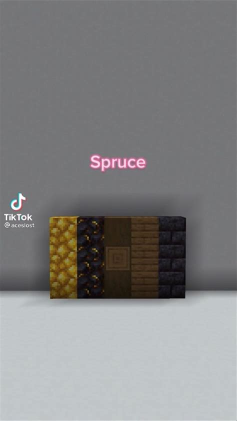 Minecraft Spruce Palette