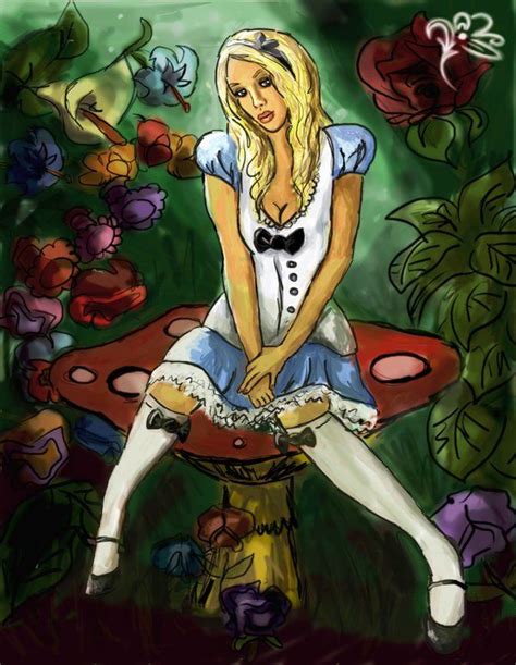 Naughty Alice In Wonderland Art Thousandyardstarepainting