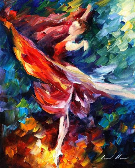 Dance Of Passion — Palette Knife Oil Painting On Canvas By Leonid